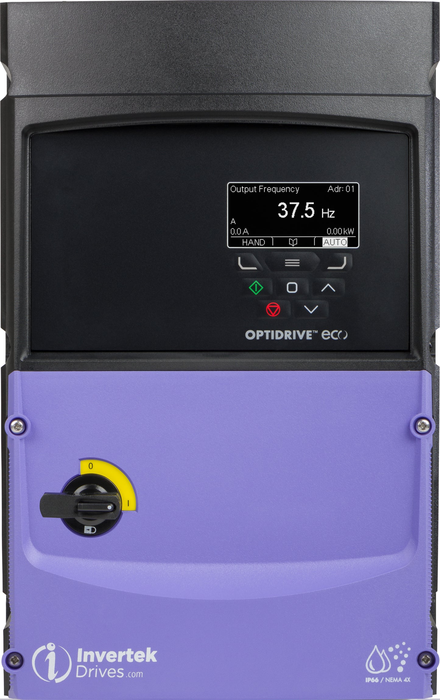 V3 IP66 7.5kW with Isolator, 1Ph. Input, 3Ph. Output, 200-240V
