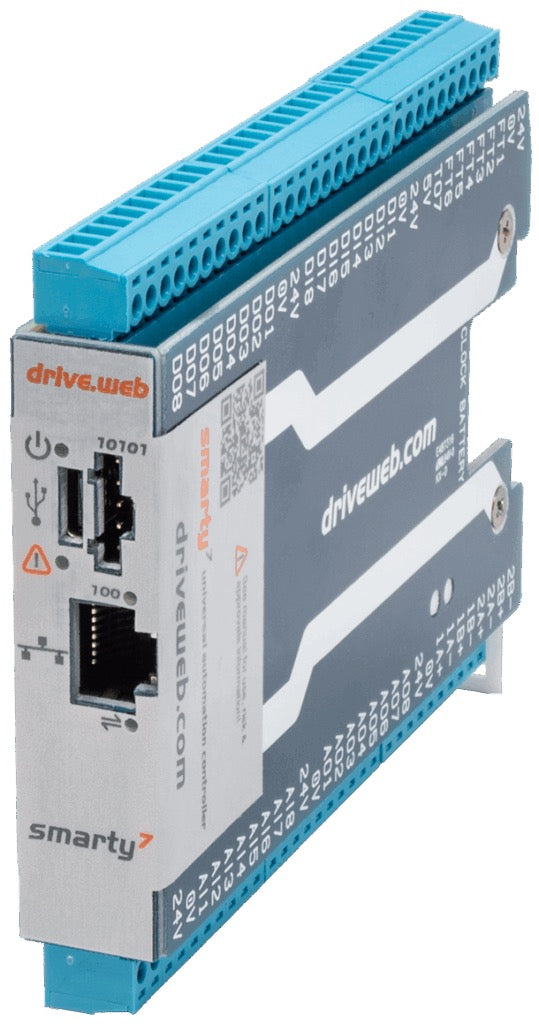 smarty7-DM | Automation Controller, Ethernet and USB, Distributed Control, 32 I/O Points, 6x Frequency I/O, 2x Encoder Inputs, Optional Expandable I/O, CANopen (Copy)