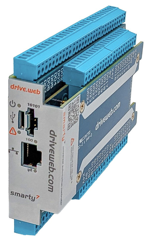 smarty7-XDIO | Automation Controller, Ethernet and USB, Distributed Control, 32 I/O Points, 6x Frequency I/O, 2x Encoder Inputs, Optional Expandable I/O, E3 Build