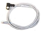 Cable Assembly moulded right angle 4 pin M12 connector with 1 metre Cable IP69