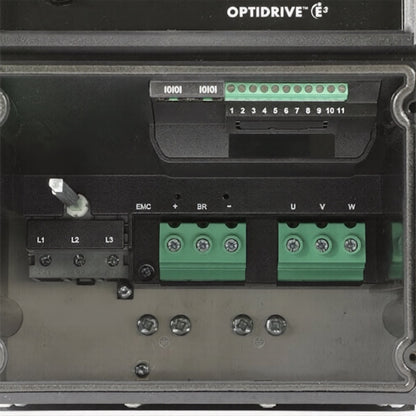 E3 IP66 Indoor/Outdoor 22kW 400V 3ph AC Inverter, DBr, C1 EMC