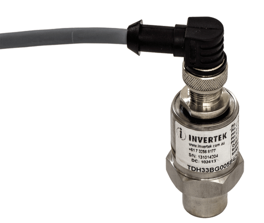 Pressure Transducer 4-20mA output 24VDC 5bar 1/4 NPT male 4-pin M12 connector 1% accuracy all stainless steel wetted parts