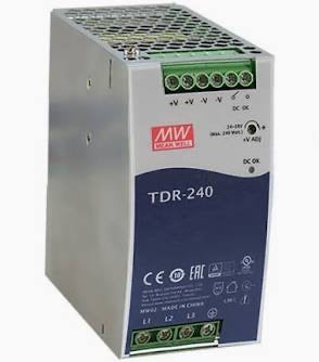 TDR Switched Mode DIN Rail Power Supply, 340 → 550 V ac / 480 → 780V dc ac, dc Input, 24V dc dc