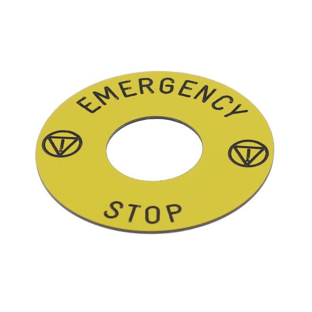 Legend for Use with XB6 Series, Emergency Stop