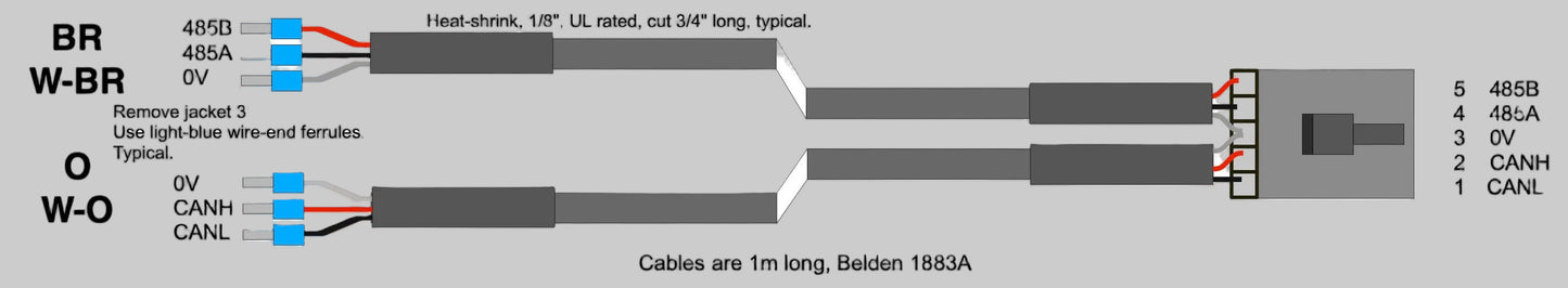 serial lead for the dw25x ModbusRTU comms