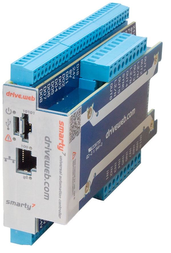 smarty7-HVIO | Automation Controller, Ethernet and USB, Distributed Control, 32 I/O Points, 6x Frequency I/O, 2x Encoder Inputs, Optional Expandable I/O, P2 Build